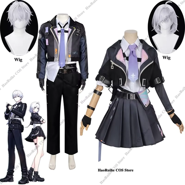 New Game Neverness To Everness Esper Zero Cosplay Costume Esper Zero Male Zero Female Wig Combat Suit Halloween Party JK Uniform - AliExpress 200000532