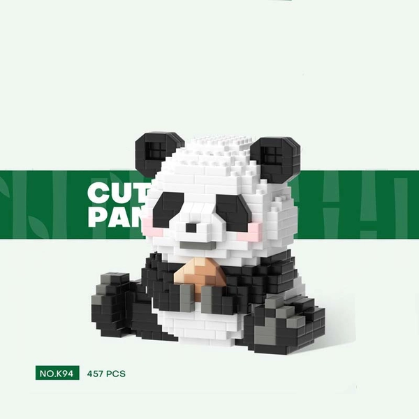Panda Building Blocks DIY Cute Panda Toy Blocks - D