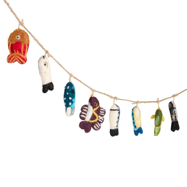 Tinselfish Felt Garland