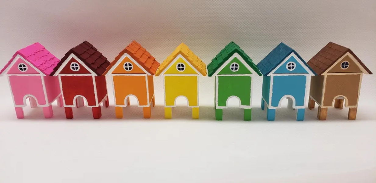 CLEARANCE 3D Printed & Painted Critter Cottage - Hide / Feeder for Isopods and Insects - Functional Terrarium Decor - Etsy