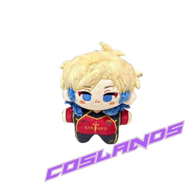 12cm BLUE LOCK Michael Kaiser Plush Doll Anime Soft Stuffed Keychain Pendant Toy