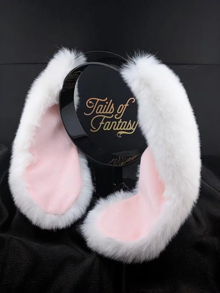 White Bunny Rabbit Ears - Floppy