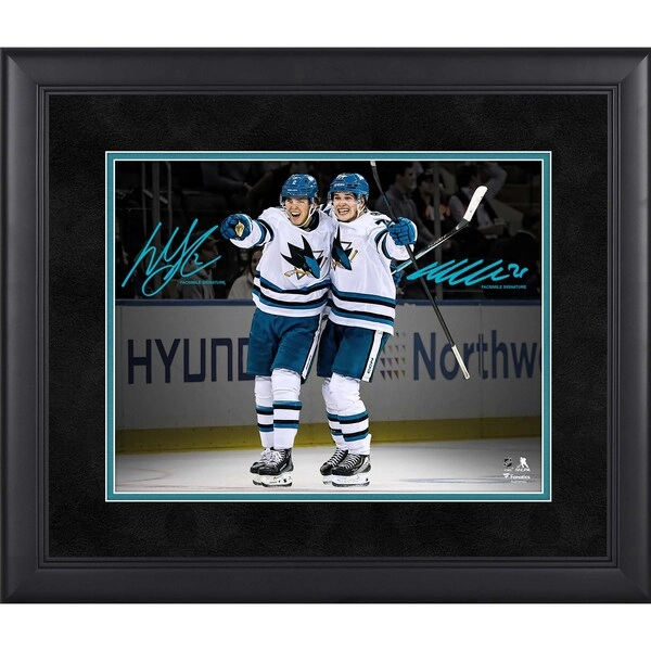 Macklin Celebrini & Will Smith San Jose Sharks Facsimile Signature Fanatics Authentic Framed 11" x 14" Spotlight Photograph