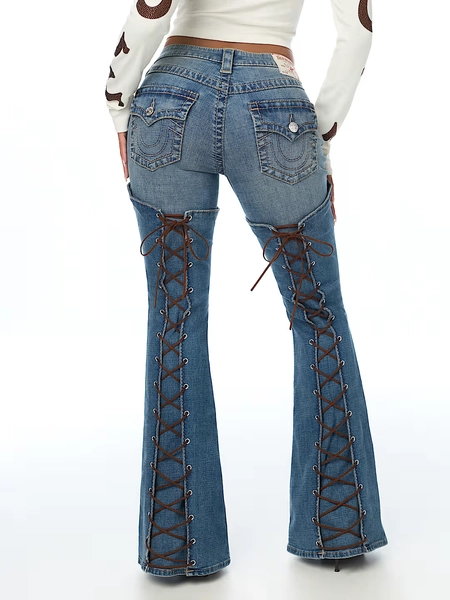 LACE-UP BIG T FLAP ULTRA FLARE JEAN