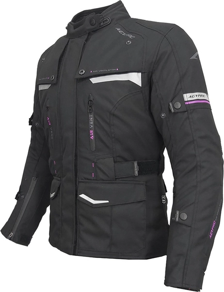 AGVpro Olympos Lady Γυναικείο Μπουφάν Μηχανής Cordura 4 Εποχών Αδιάβροχο Μαύρο GVR11235