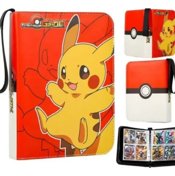 De Pasta De Cartões Pokémon 400 Cartões De Álbuns Color Red