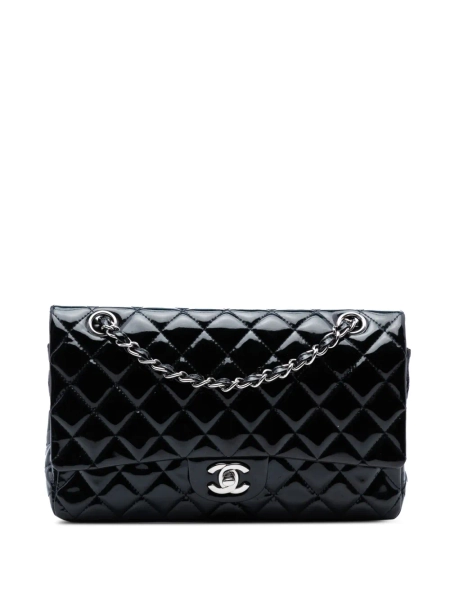 CHANEL Pre-Owned 2009-2010 Medium Classic Patent Double Flap shoulder bag | One Size