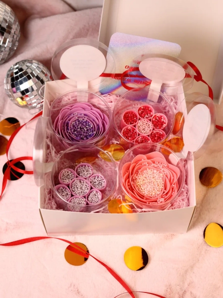 ASMR 4 Crushing Soaps Set, Rose Flower Shaped Crunchy ASMR Soap With Starch for Crumbling Cutting, Anti Stress Relief Relaxing Gift Box - Etsy