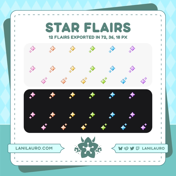 ☆Star Sub Badge Flairs ☆