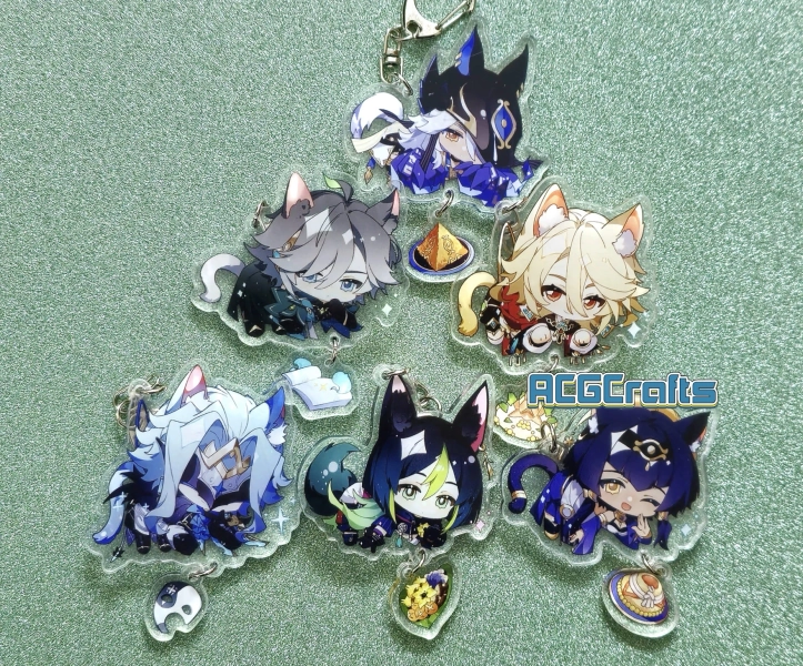 UPDATED Genshin Impact Sumeru Character Acrylic Keychain - 12 characters Alhaitham Kaveh Sethos Tighnari Cyno Dottore Nahida Acrylic charm