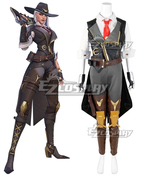 Overwatch OW New Hero Ashe Cosplay Costume - No Prop