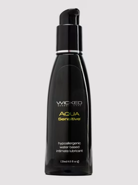 Wicked Water-Based Aqua Sensitive Hypoallergenic Unscented Lubricant 4 fl oz