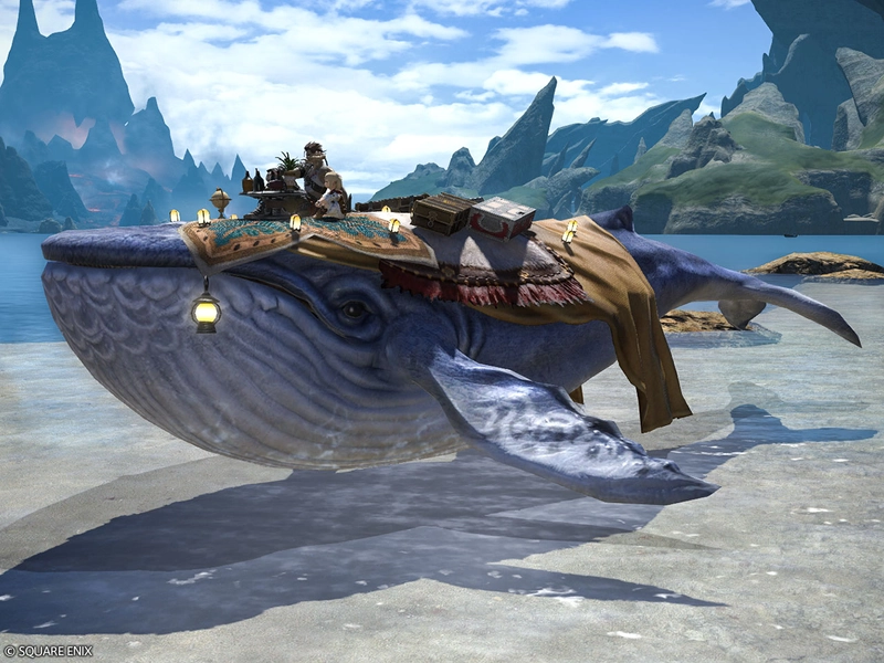 Mount: Indigo Whale (Account-wide) | FINAL FANTASY XIV Online Store
