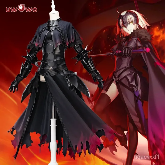 【BFCM PRESALE】Uwowo Game Fate/Grand Order FGO Jeanne d'Arc Alter (Avenger) Battle Suit Cosplay Costume S-3XL - Set A: Costume M