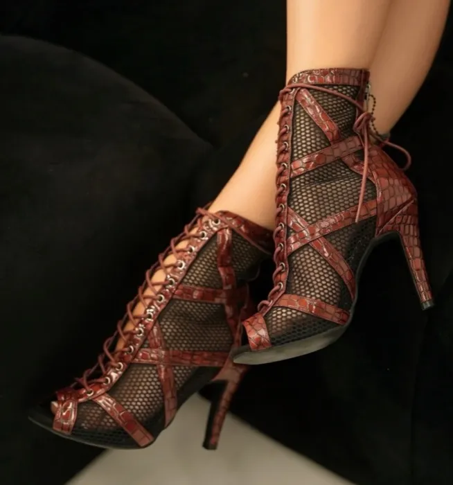Vamp Croc Dance Heels