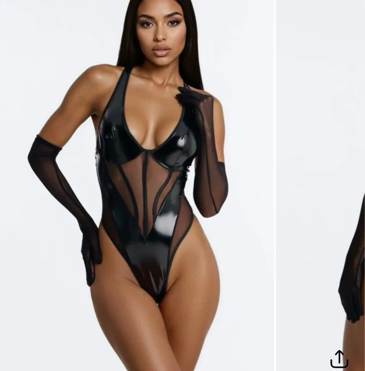 Latex body suit 