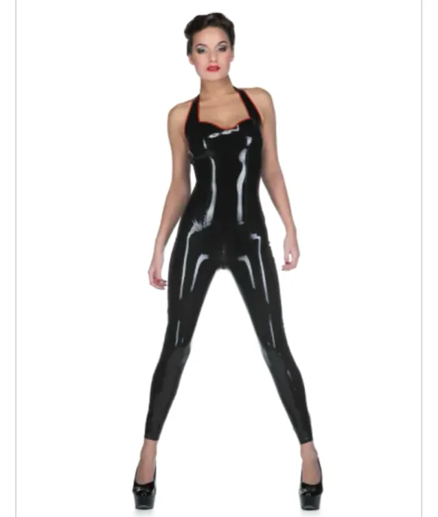 Libidex Lily catsuit in PLUM