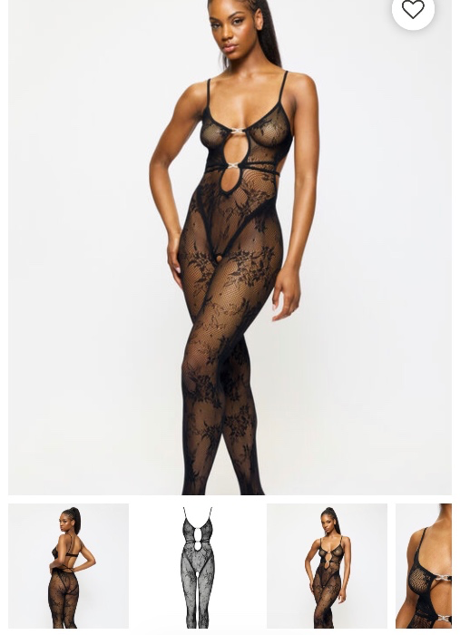Heartbreaker Crotchless Bodystocking