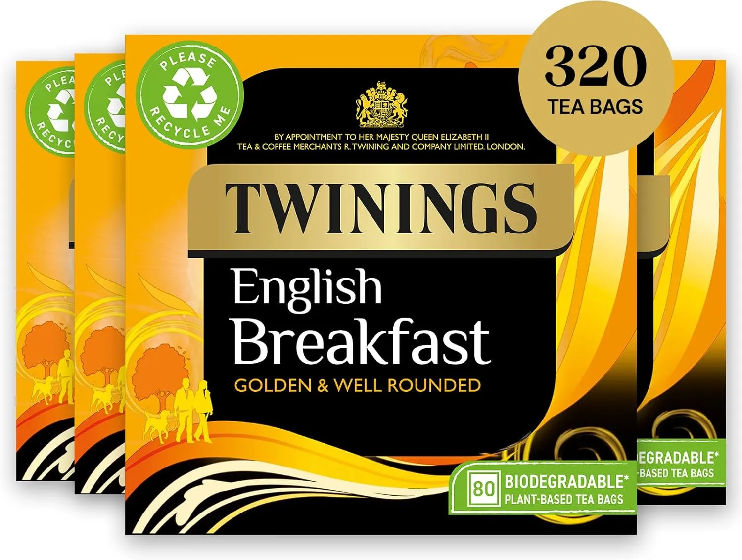 Twinings English Breakfast Tea, 4 x 80 bags : Amazon.ie