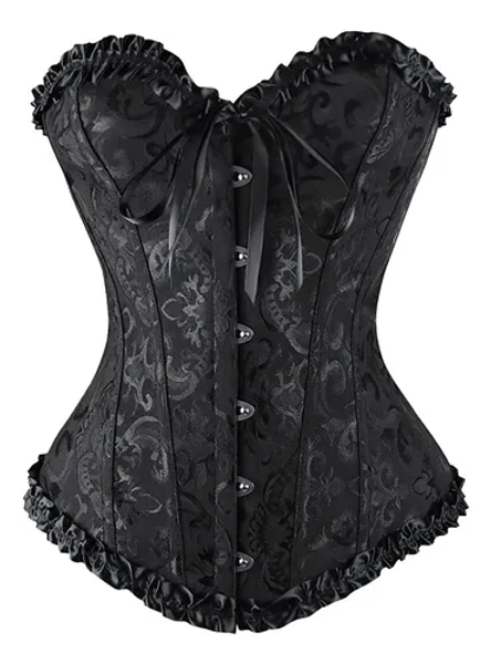 Corset Luxo Afina Corselet Corpete Espartilho Cosplay Gotico