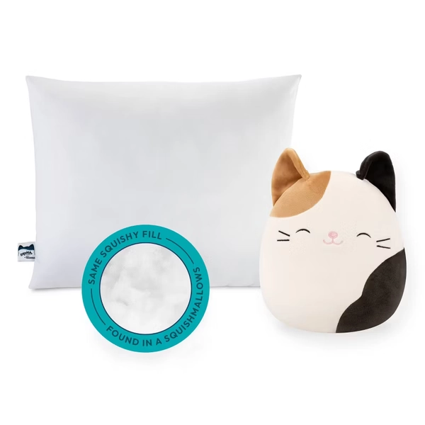 SquishPillow by Original Squishmallows Standard Firm Bed Pillow and Ultra Soft Pillowcase Cover