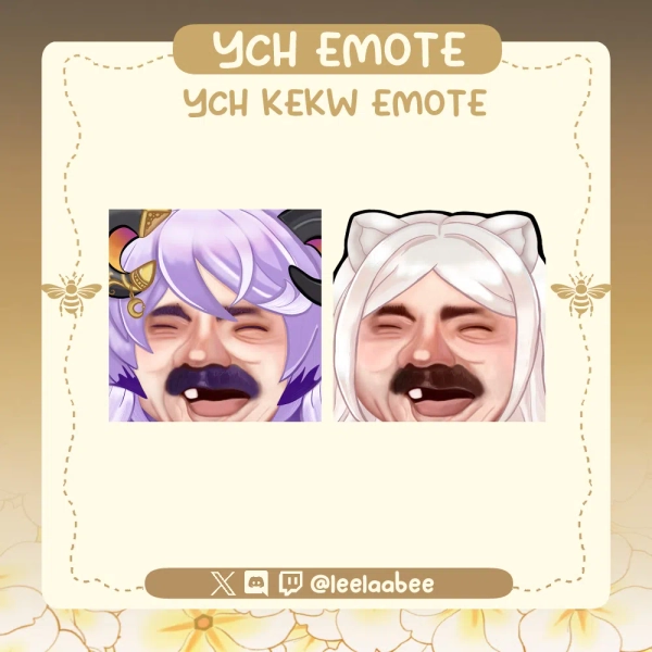 YCH Static KEKW Emote by @leelaabee