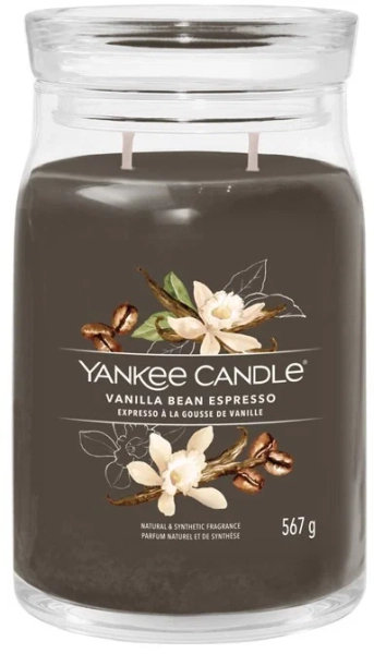 YANKEE CANDLE Signature sklo 2 knoty Vanilla Bean Espresso 567 g
