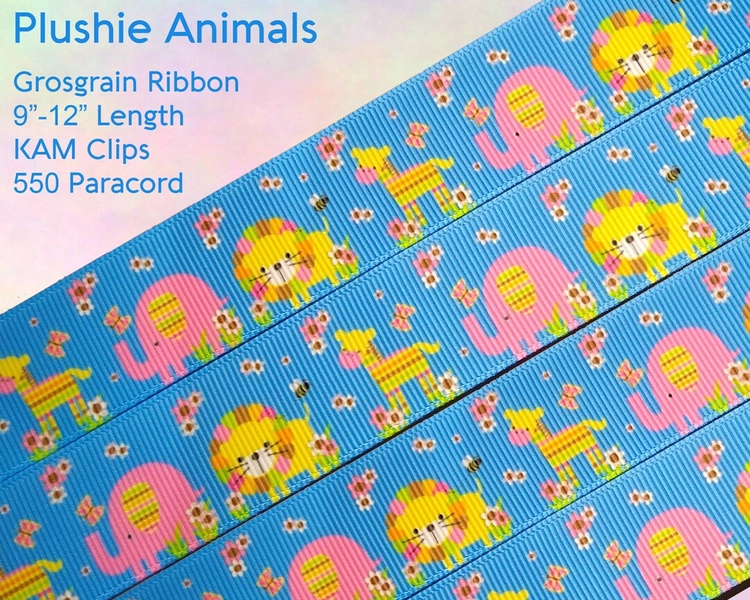 Plushie Animals Adult Pacifier Clip - Custom Color - Double-sided Grosgrain Ribbon W/ KAM Clip & Paracord Loop (ABDL, Little Space, Kiddo) - Etsy