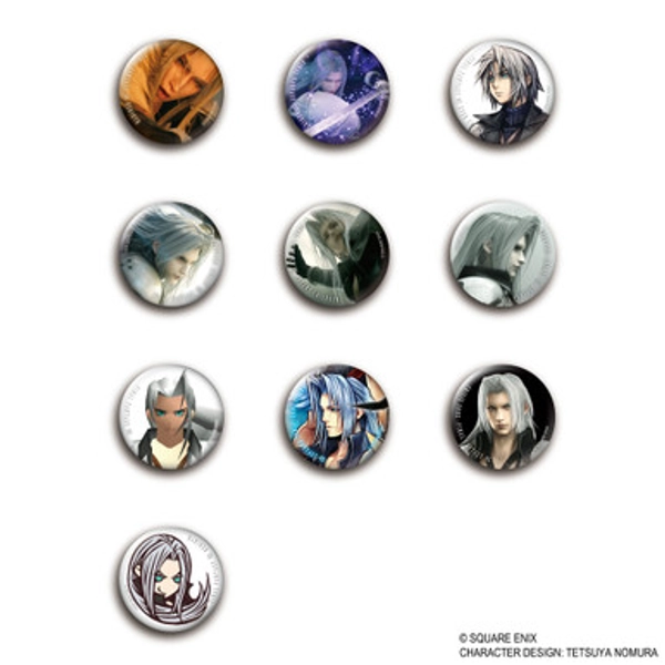 FINAL FANTASY VII Pin Badge Collection - SEPHIROTH Vol. 2 (display)