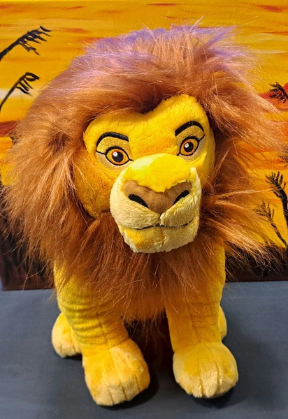 Disney Lion King Mufasa Build-a-Bear Plush Soft Toy No Sound GORGEOUS SMOKE-FREE