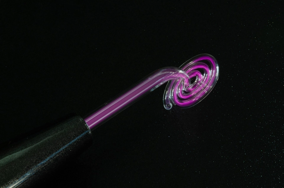 Spiral Body Electrode Violet Wand Attachment 