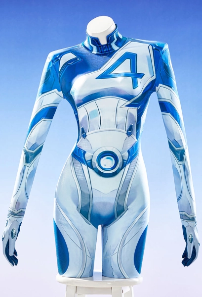 Rival Girl Sue Storm Cosplay Costume Tight Jumpsuit