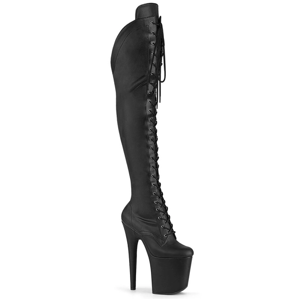 Pleaser FLAMINGO-3014 - PU Black | Crazy-Heels