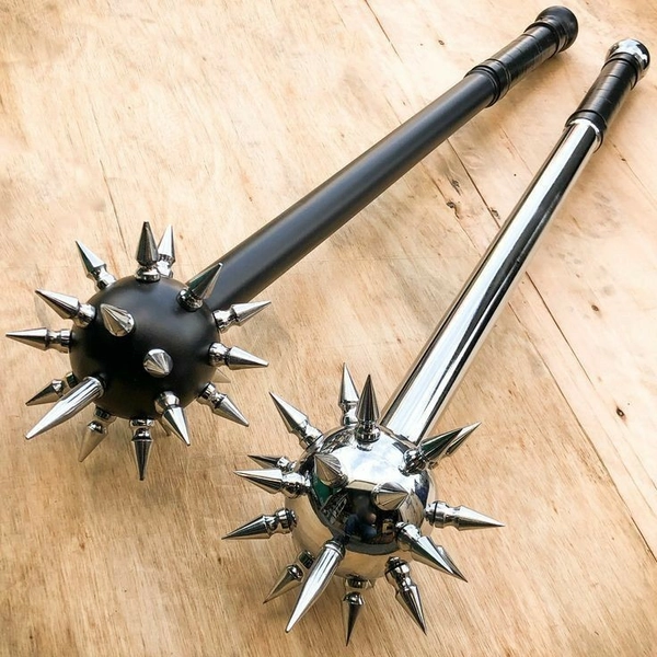 Flanged Mace Steel  Medieval Quality Crusader Mace, Templar Mace, Battle Ready