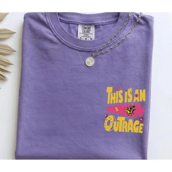 Dungeon Crawler Carl T-Shirt, This Is An Outrage Shirt, DCC Merch, Gift for Reader, Gift for Book Lover, Bookish Tee