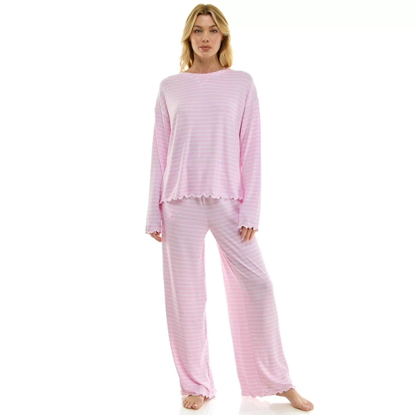 Women's Sonoma Goods For Life® Wonderluxe Pajama Top & Pajama Bottoms Set