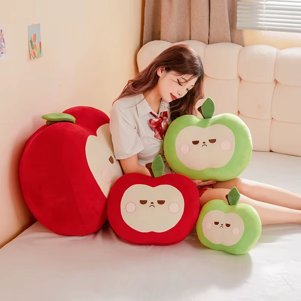 Squishy Red or Green Apple Plush Toy Pillow Stuffed Soft Fruit Apple Doll Cute Huggable Pillow Kids Christmas Birthday Gift - AliExpress 26