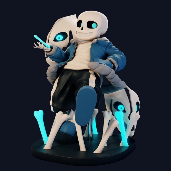Sans Figure | 3D Painted Figures | Action Figurines | Miniature Scupulture | Home Decor | Gift Figurine - Etsy