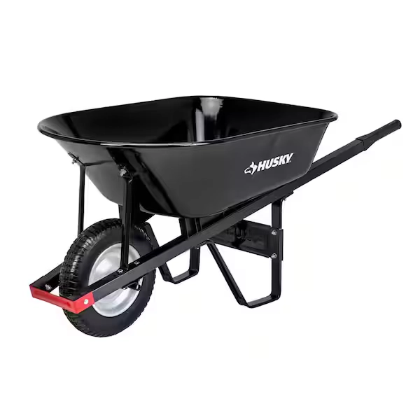 Husky Steel Wheelbarrow