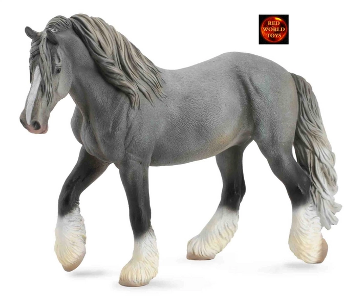 Shire Grey Mare Horse Toy Model Figure by CollectA 88574 New with tag