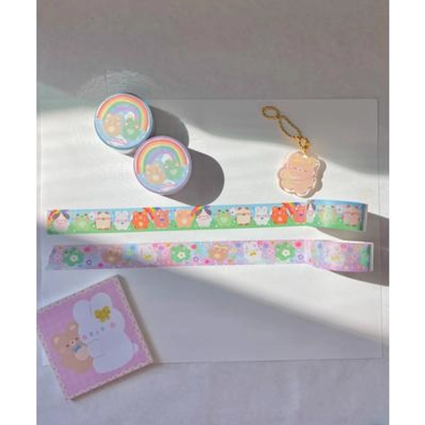 cute washi 20mm tape-kawaii washi tape,bear washi tape,frog washi tape,cute bujo washi tape,colorful washi tape,cute stationery washi tape