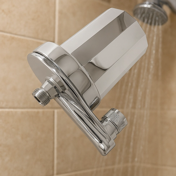 Inline Shower Filter | Easy Replace Cartridge, Reduces Chlorine