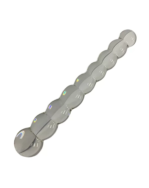 Lucent Celeste Beaded Glass Wand