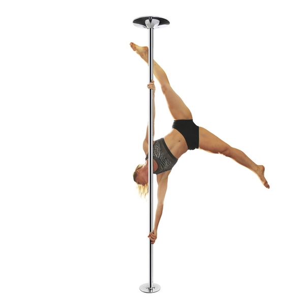 Chrome Pro Quality Dance Pole &amp; Video Lessons | Portable Removable Kit