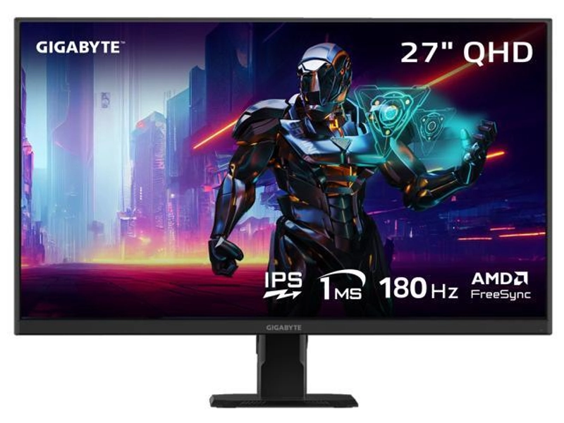 GIGABYTE 27" QHD 2K 1440P 180hz IPS with AMD FreeSync Premium 1ms HDR ready Gaming Computer Monitor GS27QA