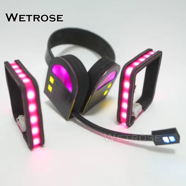 【Wetrose】In Stock Miku Led Light Kaito Megurine Cosplay Props Head Gear Headwear Headphone Earphone Model Accessory Hairband - AliExpress 200000532