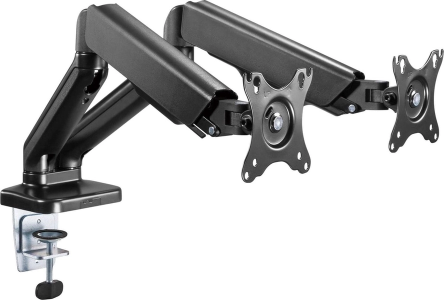 Monitor Arm 2 Schermen - Audizio MAD20G - Voor 17 tot 32 Inch Beeldschermen - Verstelbaar - Universeel