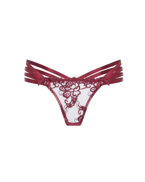 Dioni Thong in Burgundy | By Agent Provocateur All Lingerie
