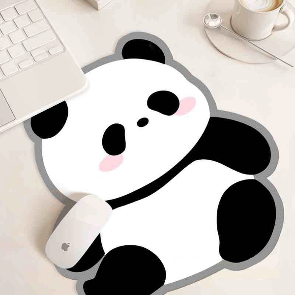 Cute Panda Mousepad Panda Home Decor Kawaii Panda Accessories - D