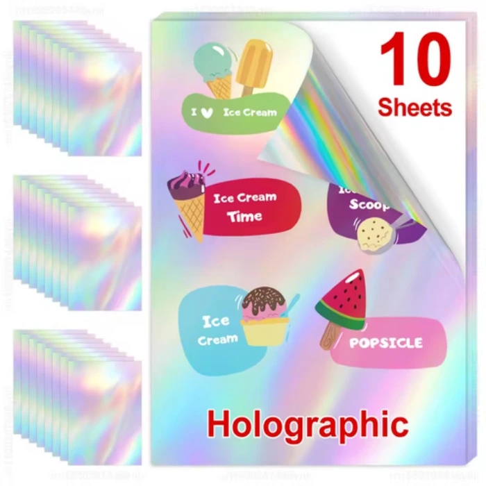 10 Sheets Printable Vinyl Sticker Paper